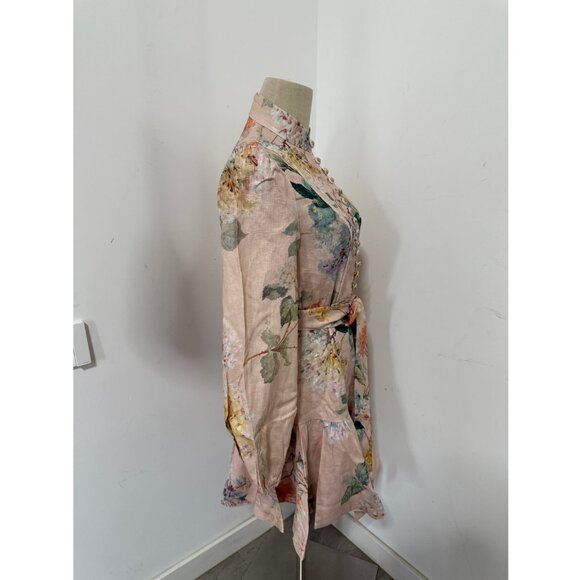 Zimmermann Illuminate Peplum Mini Dress - Picture 3 of 11